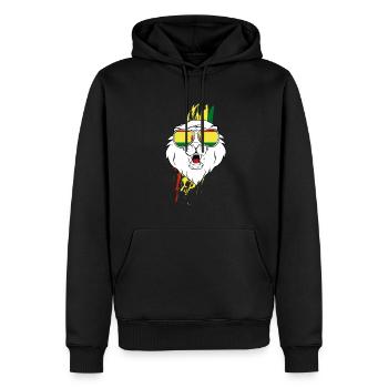Bolivien - Männer Premium Bio Hoodie - Schwarz - Vorne - Nico (187cm)