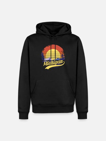 Michigan - Men’s Premium Organic Hoodie - black