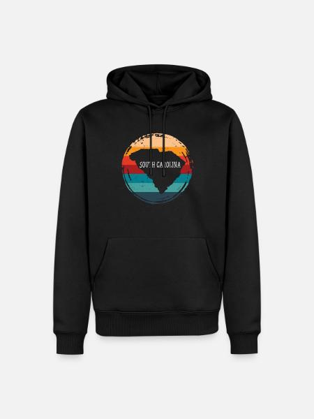 South Carolina - Men’s Premium Organic Hoodie - black