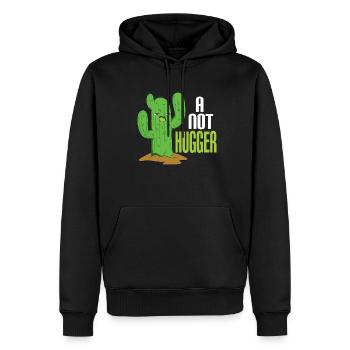 Kaktus Keine Umarmung Soziale Distancing - Männer Premium Bio Hoodie - Schwarz - Vorne - Nico (187cm)