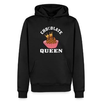 Schokoladen königin - Männer Premium Bio Hoodie - Schwarz - Vorne - Nico (187cm)