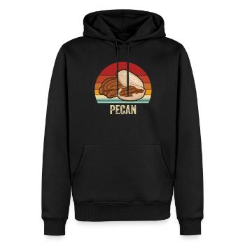 Cadeau de noix de pécan - Sweat à capuche Premium bio Homme - noir - Devant - Nico (187cm)