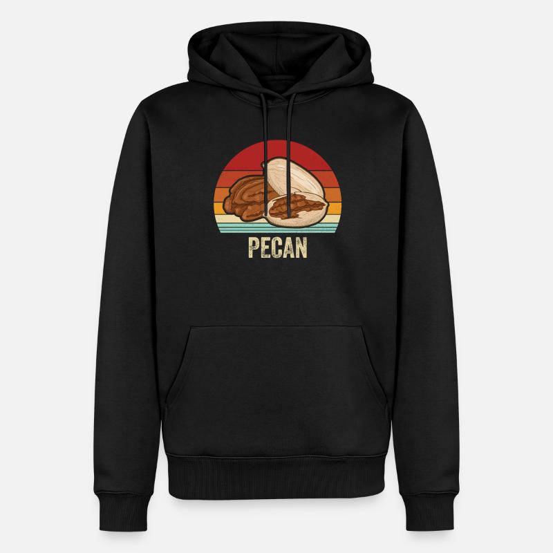 Pecannüsse Nüsse Geschenk - Männer Premium Bio Hoodie - Schwarz