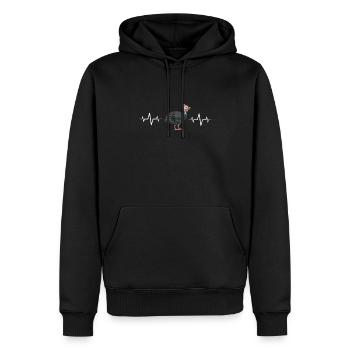 Perlhühner Perlhuhn Guinea Fowl - Männer Premium Bio Hoodie - Schwarz - Vorne - Nico (187cm)