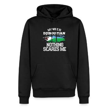 Dschibuti Ehefrau - Männer Premium Bio Hoodie - Schwarz - Vorne - Nico (187cm)