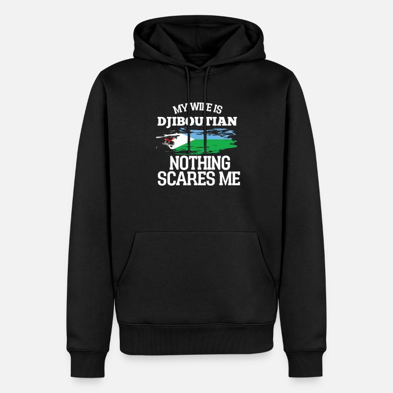 Dschibuti Ehefrau - Männer Premium Bio Hoodie - Schwarz