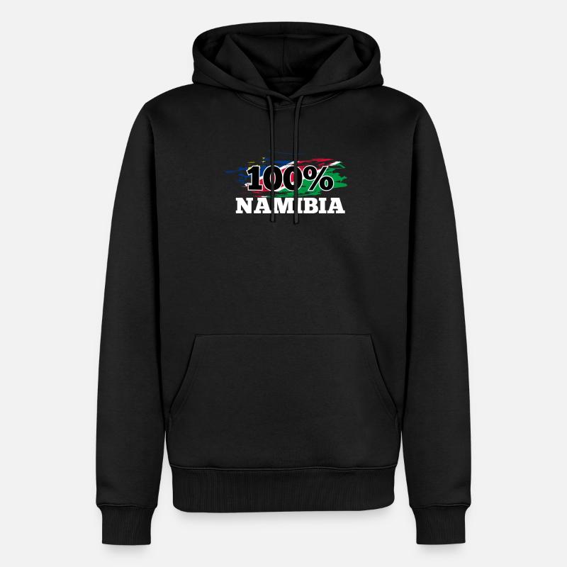 Namibia - Männer Premium Bio Hoodie - Schwarz