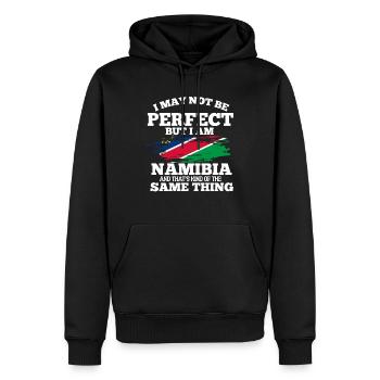 Namibie - Sweat à capuche Premium bio Homme - noir - Devant - Nico (187cm)