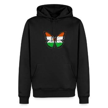 Niger - Sweat à capuche Premium bio Homme - noir - Devant - Nico (187cm)