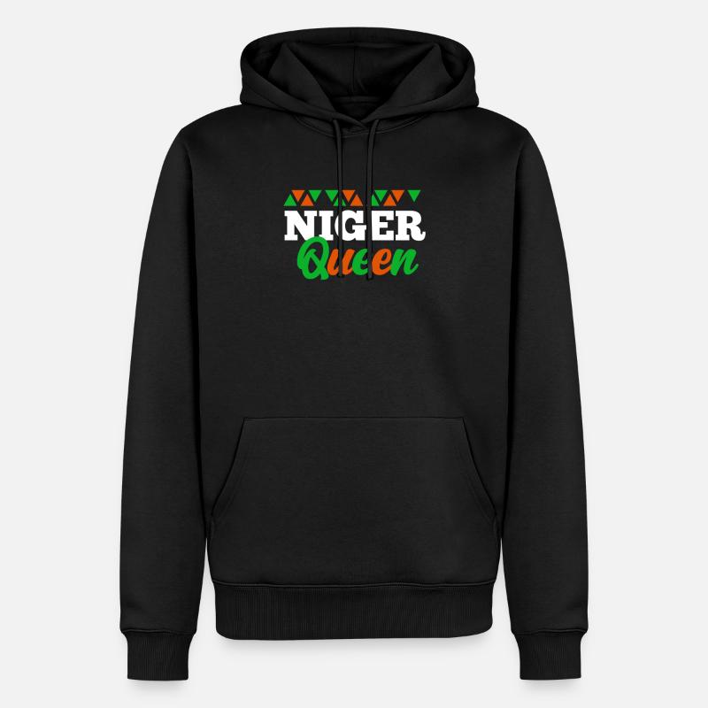 Niger - Sweat à capuche Premium bio Homme - noir