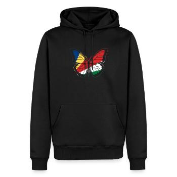 Seychelles - Sweat à capuche Premium bio Homme - noir - Devant - Nico (187cm)