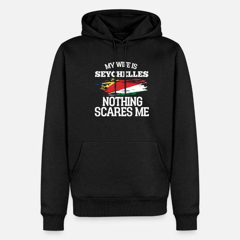 Seychellen - Männer Premium Bio Hoodie - Schwarz