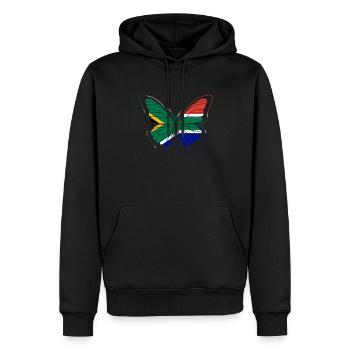 Afrique du Sud - Sweat à capuche Premium bio Homme - noir - Devant - Nico (187cm)