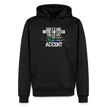Afrique du Sud - Sweat à capuche Premium bio Homme - noir - Devant - Nico (187cm)