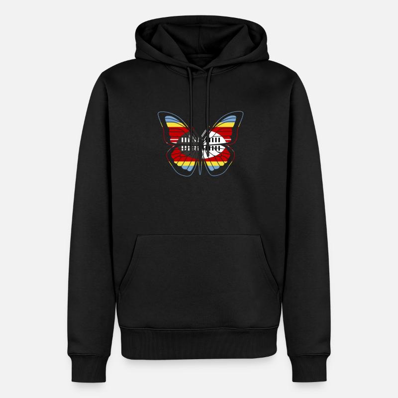 Swaziland - Sweat à capuche Premium bio Homme - noir