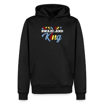 Swaziland - Sweat à capuche Premium bio Homme - noir - Devant - Nico (187cm)