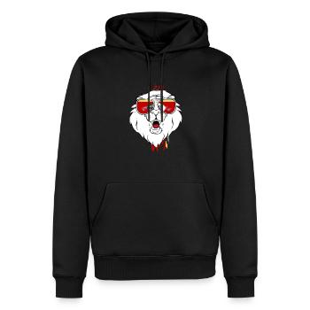 Swaziland - Sweat à capuche Premium bio Homme - noir - Devant - Nico (187cm)