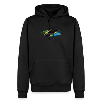 Tansania - Männer Premium Bio Hoodie - Schwarz - Vorne - Nico (187cm)