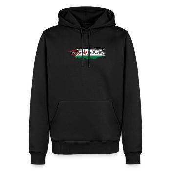 Sahara occidental - Sweat à capuche Premium bio Homme - noir - Devant - Nico (187cm)