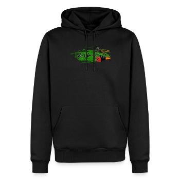 Zambie - Sweat à capuche Premium bio Homme - noir - Devant - Nico (187cm)