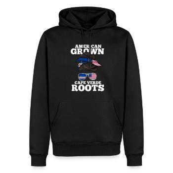 Cape Verde - Männer Premium Bio Hoodie - Schwarz - Vorne - Nico (187cm)