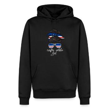 Cape Verde - Männer Premium Bio Hoodie - Schwarz - Vorne - Nico (187cm)