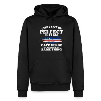 Cape Verde - Männer Premium Bio Hoodie - Schwarz - Vorne - Nico (187cm)