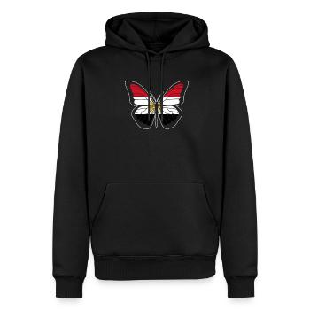 Égypte - Sweat à capuche Premium bio Homme - noir - Devant - Nico (187cm)