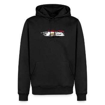 Égypte - Sweat à capuche Premium bio Homme - noir - Devant - Nico (187cm)