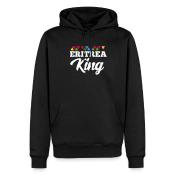 Eritrea - Men’s Premium Organic Hoodie - black - Front - Nico (187cm)