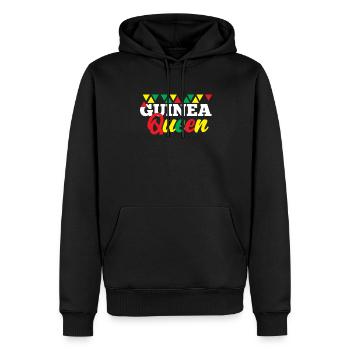 Reine de Guinée - Sweat à capuche Premium bio Homme - noir - Devant - Nico (187cm)