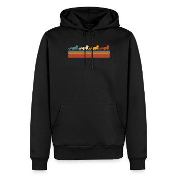 Sugar Glider Flying Squirrel - Men’s Premium Organic Hoodie - black - Front - Nico (187cm)