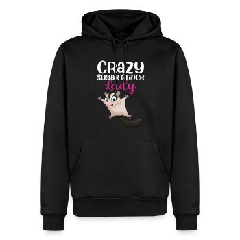 Sugar Glider Flying Squirrel - Men’s Premium Organic Hoodie - black - Front - Nico (187cm)