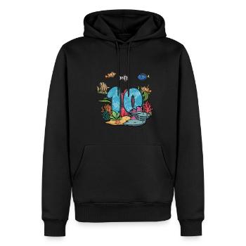 Aquarium Fisch Geschenk - Männer Premium Bio Hoodie - Schwarz - Vorne - Nico (187cm)