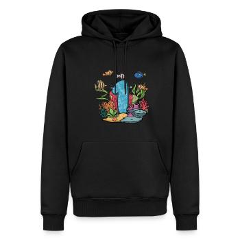 Aquarium Fisch Geschenk - Männer Premium Bio Hoodie - Schwarz - Vorne - Nico (187cm)