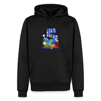 Aquarium Fisch Geschenk - Männer Premium Bio Hoodie - Schwarz - Vorne - Nico (187cm)