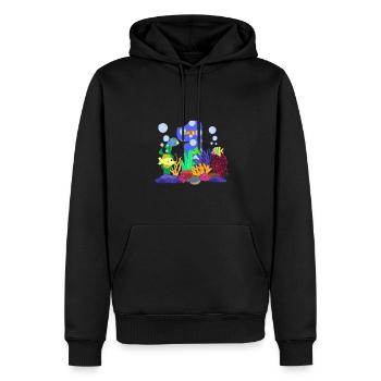 Aquarium Fisch Geschenk - Männer Premium Bio Hoodie - Schwarz - Vorne - Nico (187cm)