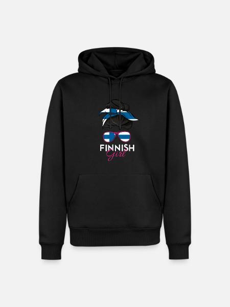 Finnish Girls - Men’s Premium Organic Hoodie - black