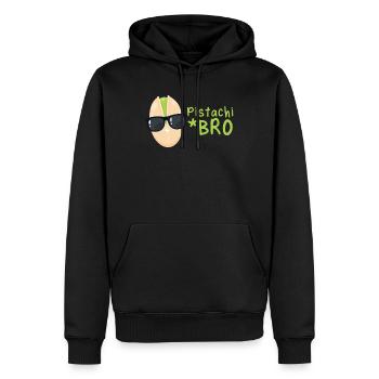 Kiwi - Männer Premium Bio Hoodie - Schwarz - Vorne - Nico (187cm)