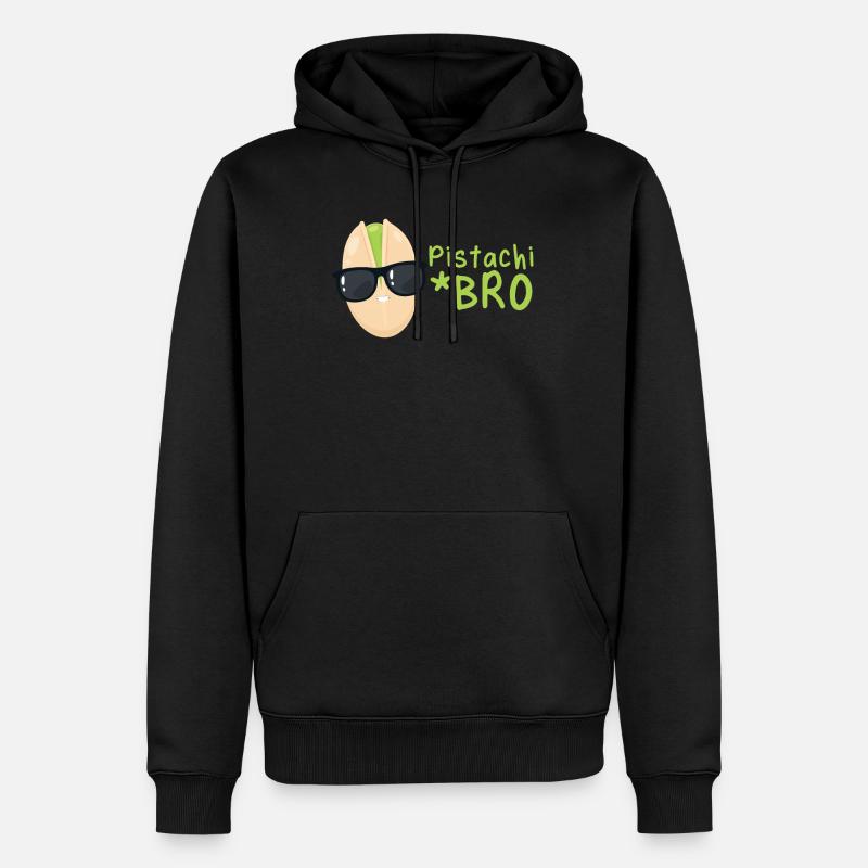 Kiwi - Männer Premium Bio Hoodie - Schwarz