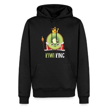 Pistache Pistache Nourriture Noël - Sweat à capuche Premium bio Homme - noir - Devant - Nico (187cm)
