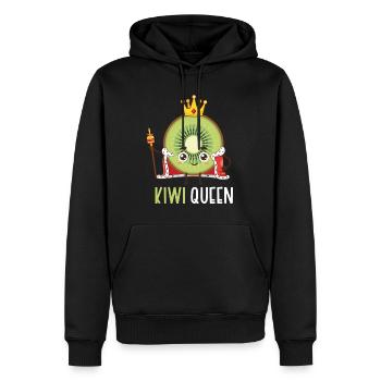 Steak - Männer Premium Bio Hoodie - Schwarz - Vorne - Nico (187cm)