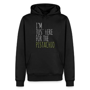 Kiwi - Männer Premium Bio Hoodie - Schwarz - Vorne - Nico (187cm)