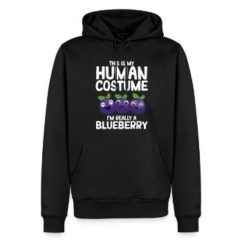 Blauberren Blauberre Geschenk - Männer Premium Bio Hoodie - Schwarz - Vorne - Nico (187cm)