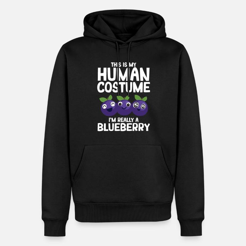 Blauberren Blauberre Geschenk - Männer Premium Bio Hoodie - Schwarz