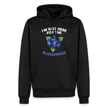 Blauberren Blauberre Geschenk - Männer Premium Bio Hoodie - Schwarz - Vorne - Nico (187cm)