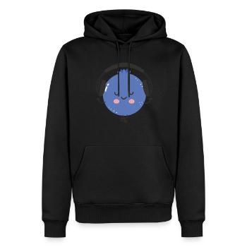 Blauberren Blauberre Geschenk - Männer Premium Bio Hoodie - Schwarz - Vorne - Nico (187cm)