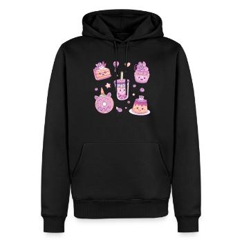 Blauberren Blauberre Geschenk - Männer Premium Bio Hoodie - Schwarz - Vorne - Nico (187cm)