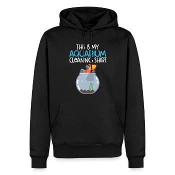 Aquarium - Sweat à capuche Premium bio Homme - noir - Devant - Nico (187cm)