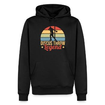 Diskuswerfen Diskuswerfer Geschenk - Männer Premium Bio Hoodie - Schwarz - Vorne - Nico (187cm)